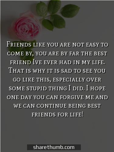 forgive me quotes for best friend
